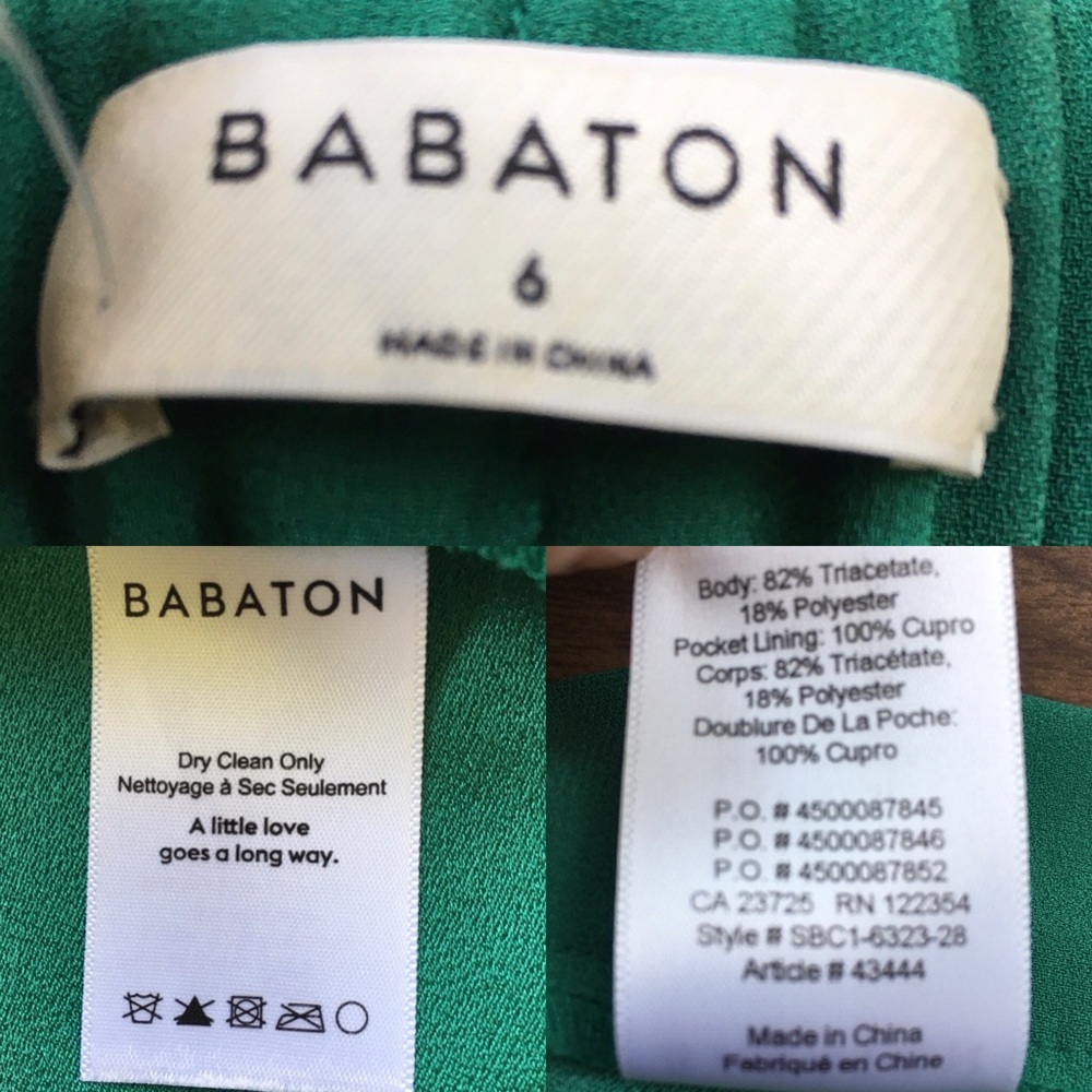 (SOLD) ARITZIA Babaton High Rise Shorts Green 6 - Picture 5 of 5